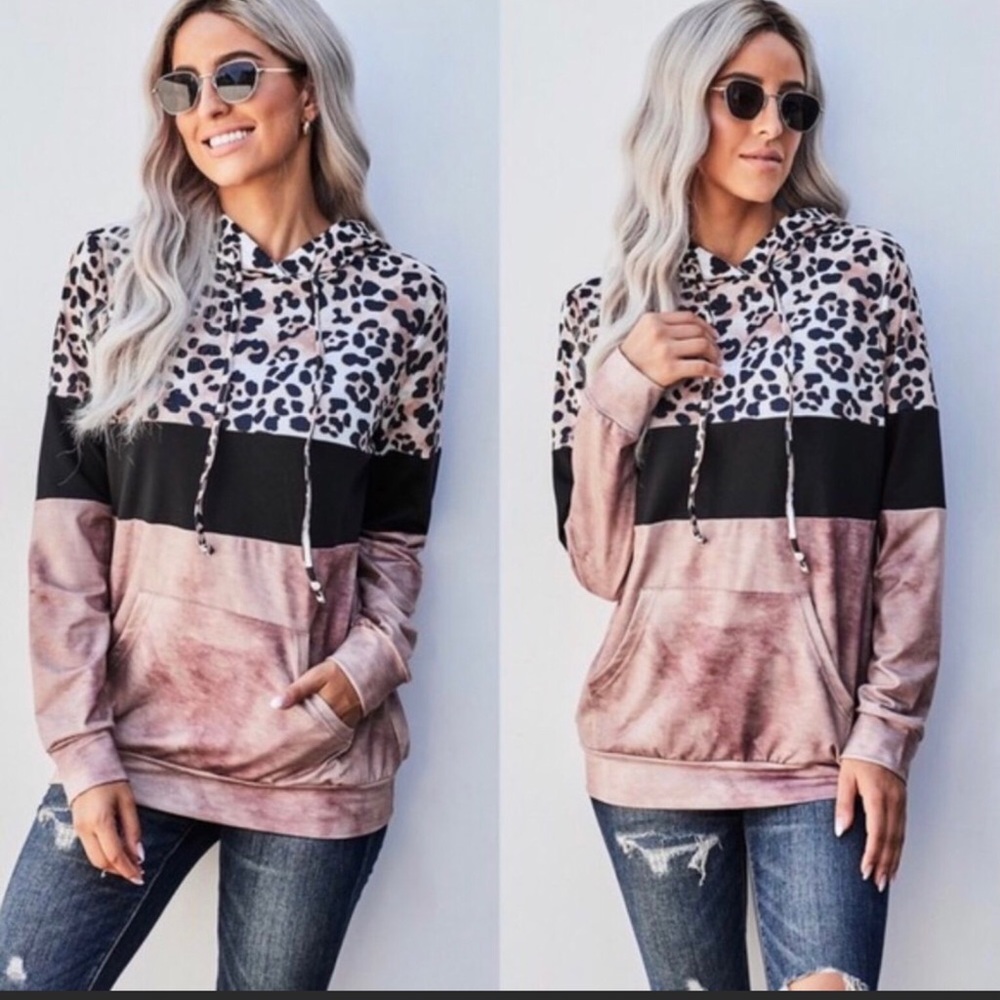 NEW LEOPARD PRINT SWEATSHIRT, CHIC & Quality - Picture 2 of 4